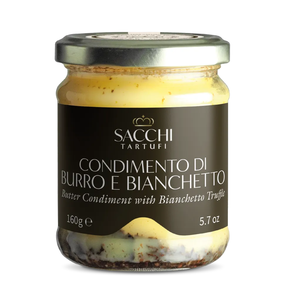 condimento di burro e bianchetto di Sacchi Tartufi