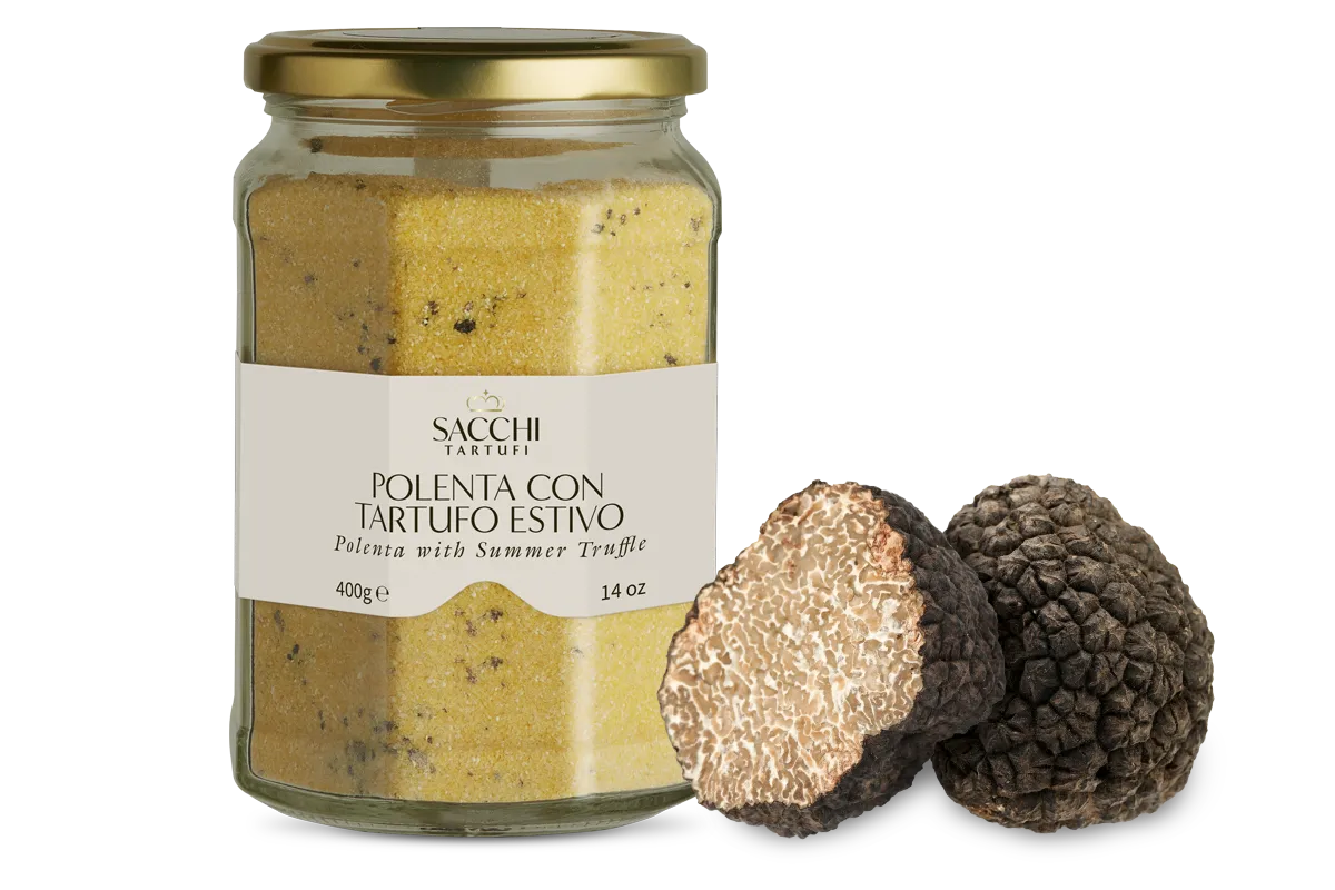 Polenta con Tartufo Estivo da 400 g Sacchi Tartufi